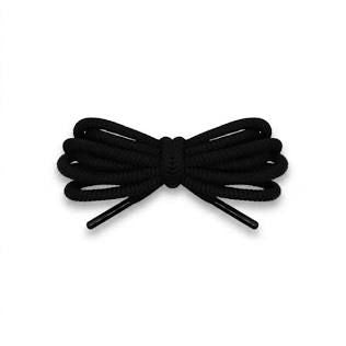Shoelace, Spyro Blk (4Pr/Pk), 4/Pk