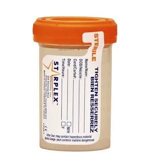 Starplex® Urine Specimen Container With Temperature Strip, 90 Ml, 400/Cs
