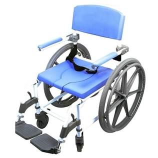 Commode, Shower Self-Propelledalum Healthline Ezee Life 18", 1/Ea