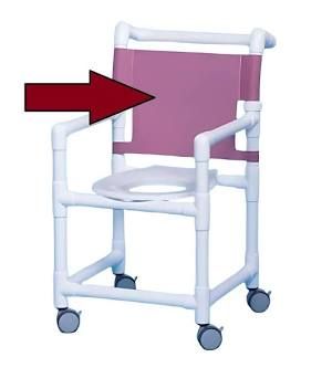 Back, Mesh F/Oversized Showerchair Maroon, 1/Ea