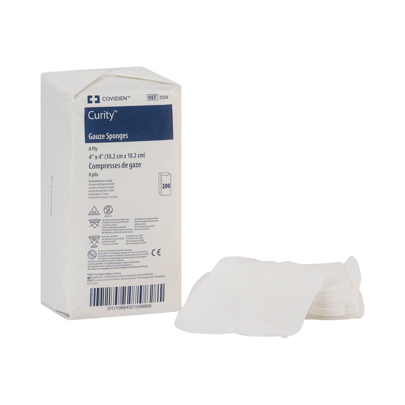 Curity™ USP Type VII Gauze Sponge, 4 x 4 Inch, 8-Ply 4000/CASE -2556- - BriteSources