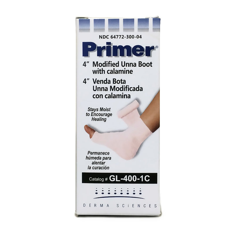 Primer® Unna Boot with Calamine / Zinc Oxide, 4 Inch x 10 Yard