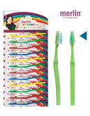 Jm Murray Oraline Economy Toothbrush Toothbrush Adult Econo Rainbow8 Color Mix 72/Cs -10925B - BriteSources