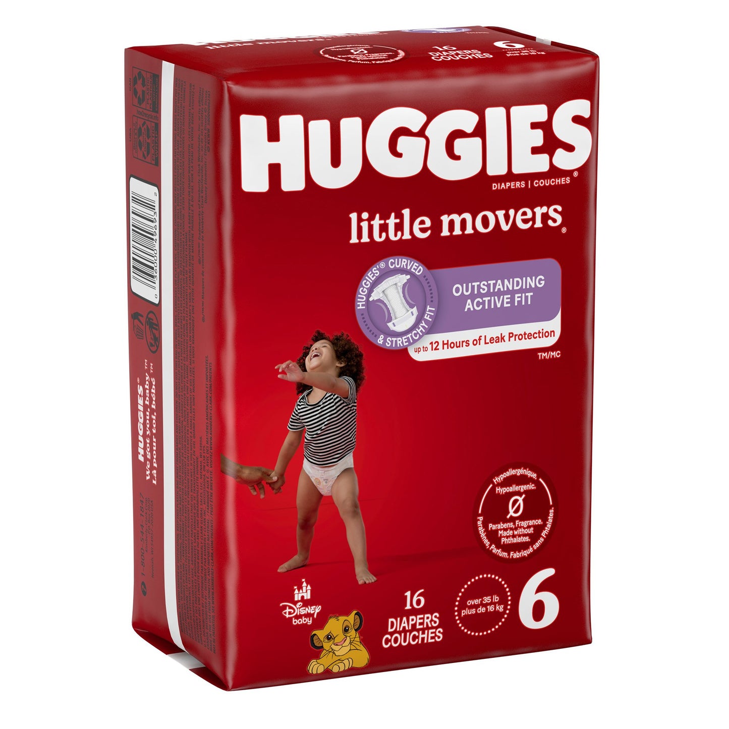 Huggies Little Movers Diaper, Size 6