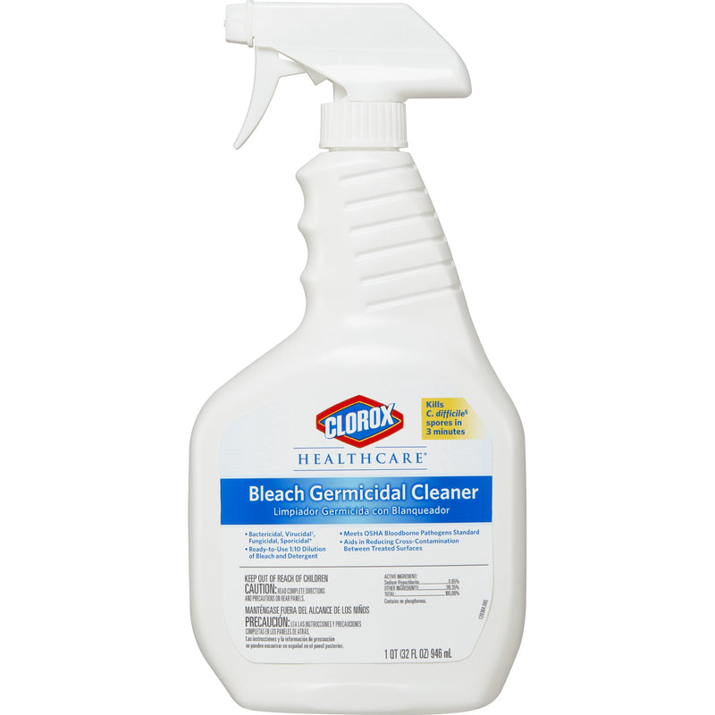 Clorox Healthcare Bleach Germicidal Cleaner, Spray Bottle, 32 oz. 1/EACH -68970 - BriteSources