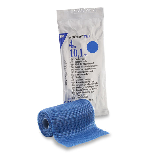 3M™ Scotchcast™ Plus Blue Cast Tape, 4 Inch x 4 Yard 10/BOX -82004B