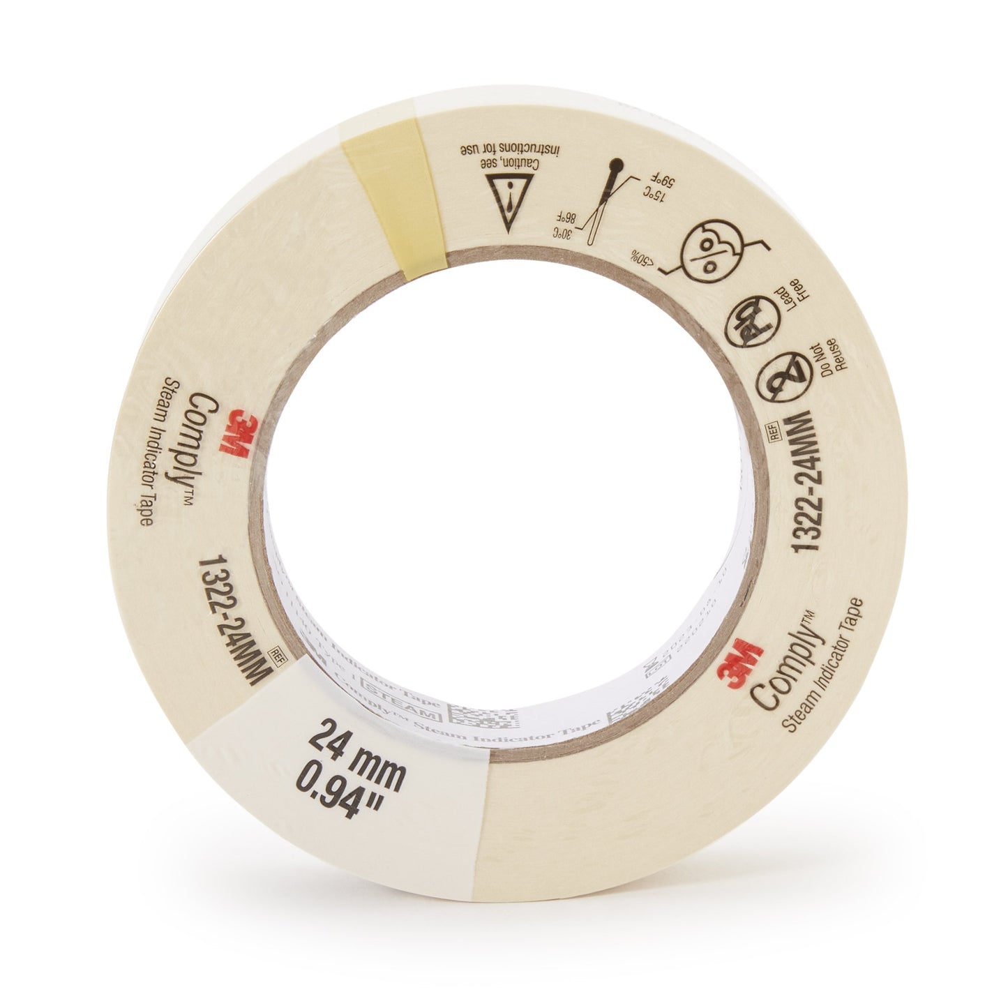 3M™ Comply™ Steam Indicator Tape, Lead-Free 1/ROLL -1322-24MM