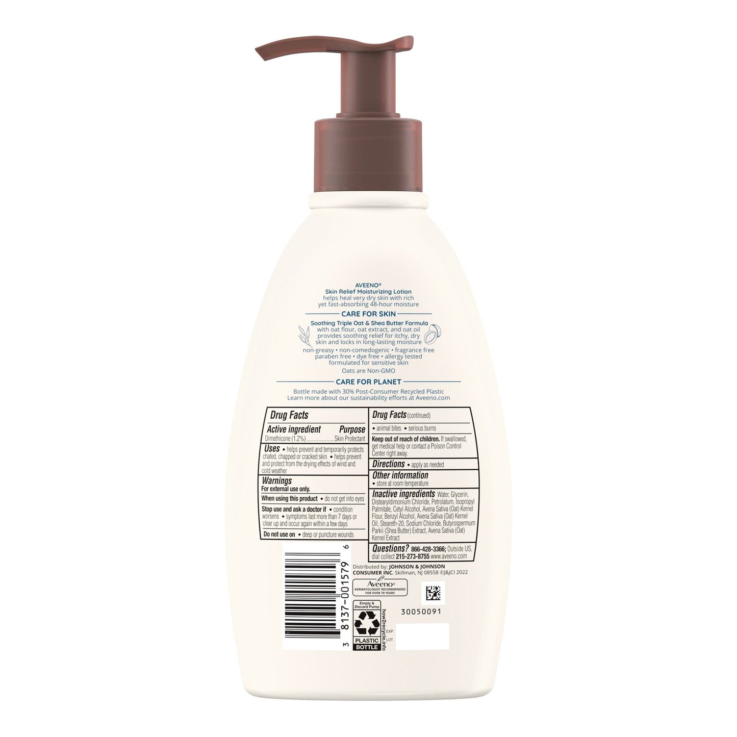 AVEENO, LOT SKIN MOISTURIZING 12OZ