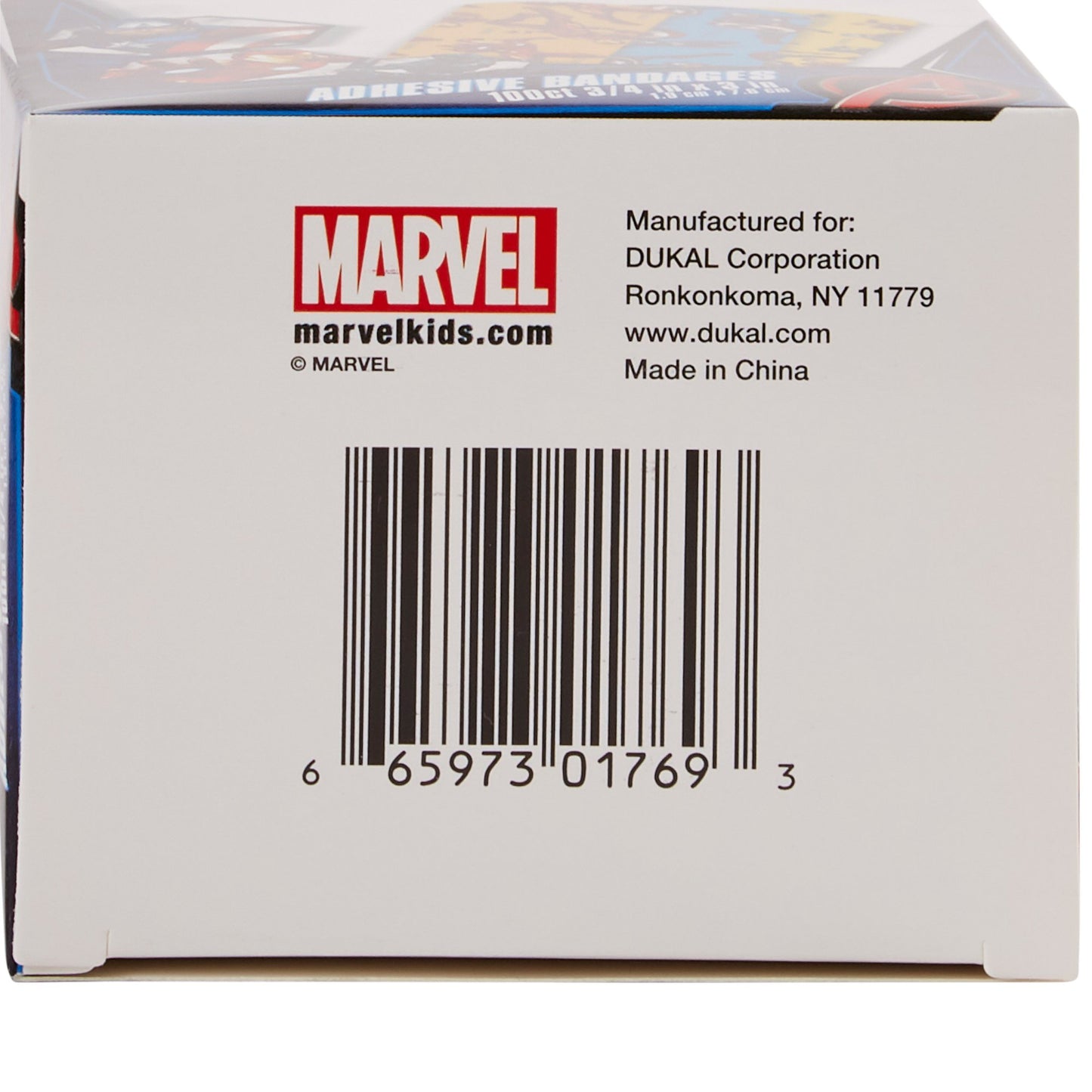 American White Cross Stat Strip Kid Design (Black Panther / Captain America / Iron Man) Adhesive Strip, 3/4 x 3 Inch 100/BOX -1087837