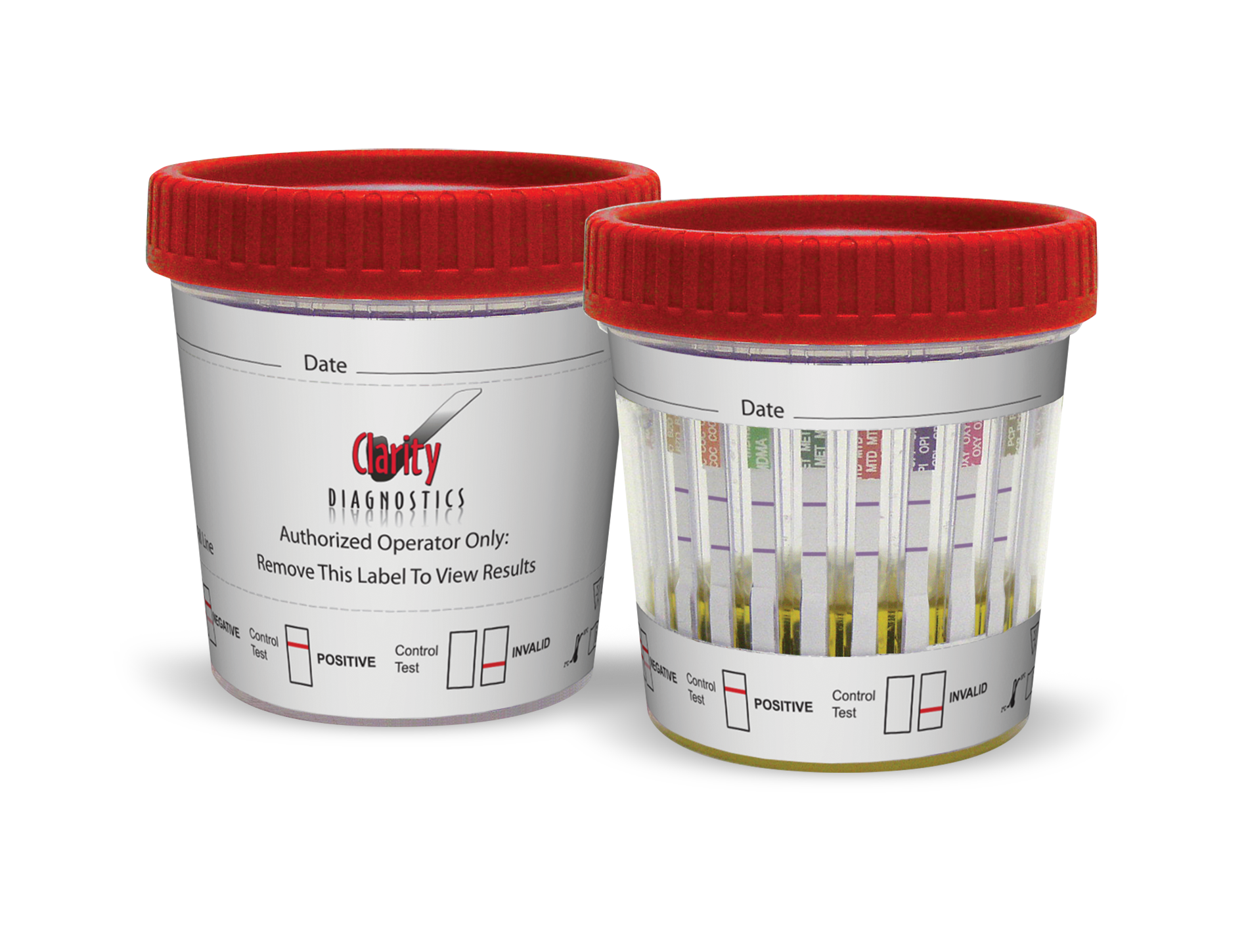 Clarity Diagnostics Drugs Of Abuse Speciment Cup Urine W/Tempstrip 400/Cs