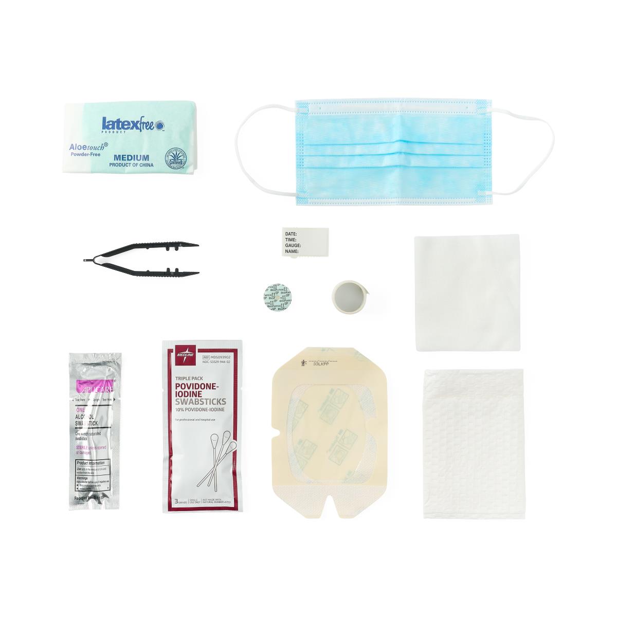 Medical Action Central Line Dressing Change Kits Ltdqty Kit Cental Line W/Tagaderm +Chloraprep 3Ml 20/Cs