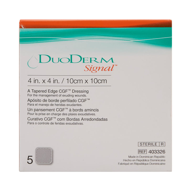 DuoDerm® Signal® Hydrocolloid Dressing, 4 x 4 Inch