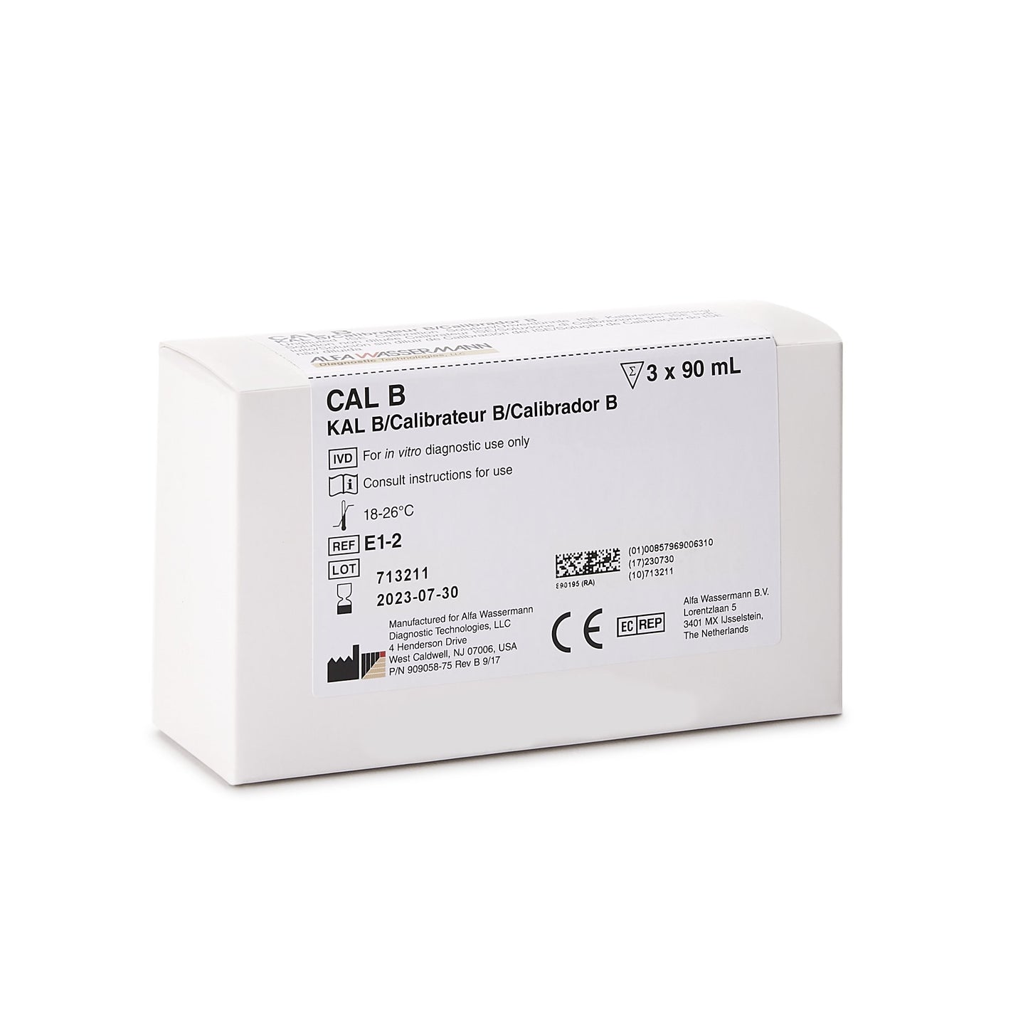 ACE Calibrator for ACE Analyzer, CAL B test 1/KIT -E1-2