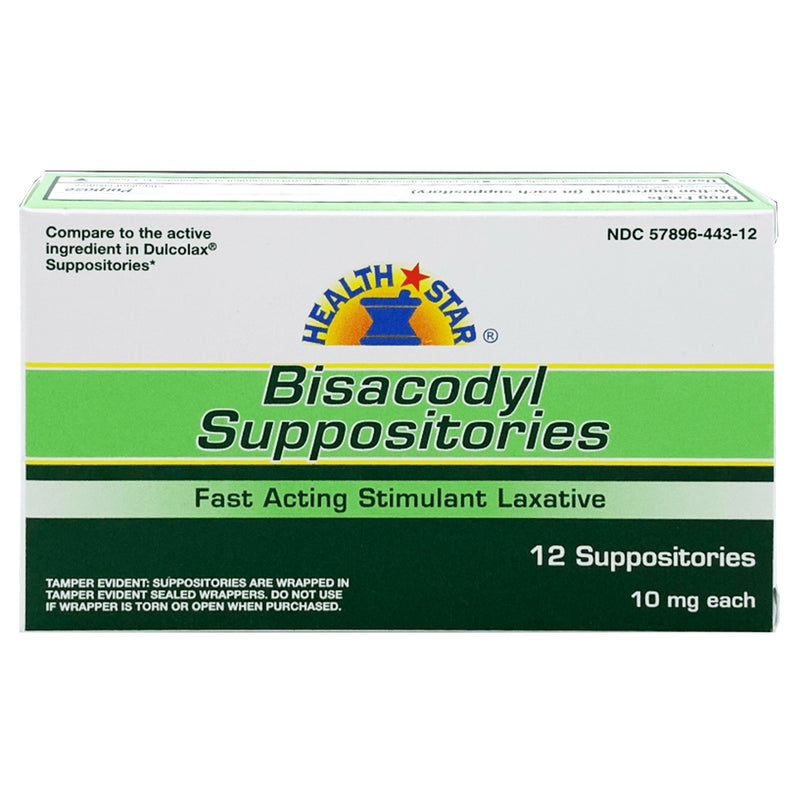 Health*Star Bisacodyl Laxative Suppository