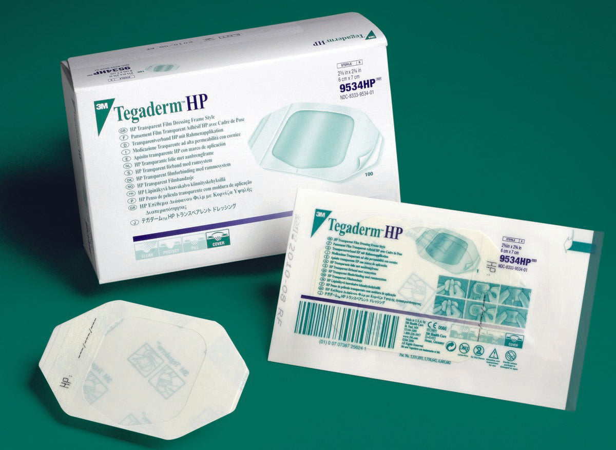 3M™ Tegaderm™ HP Transparent Film Dressing, 4 x 4 Inch Oval 1/EACH -9536HP