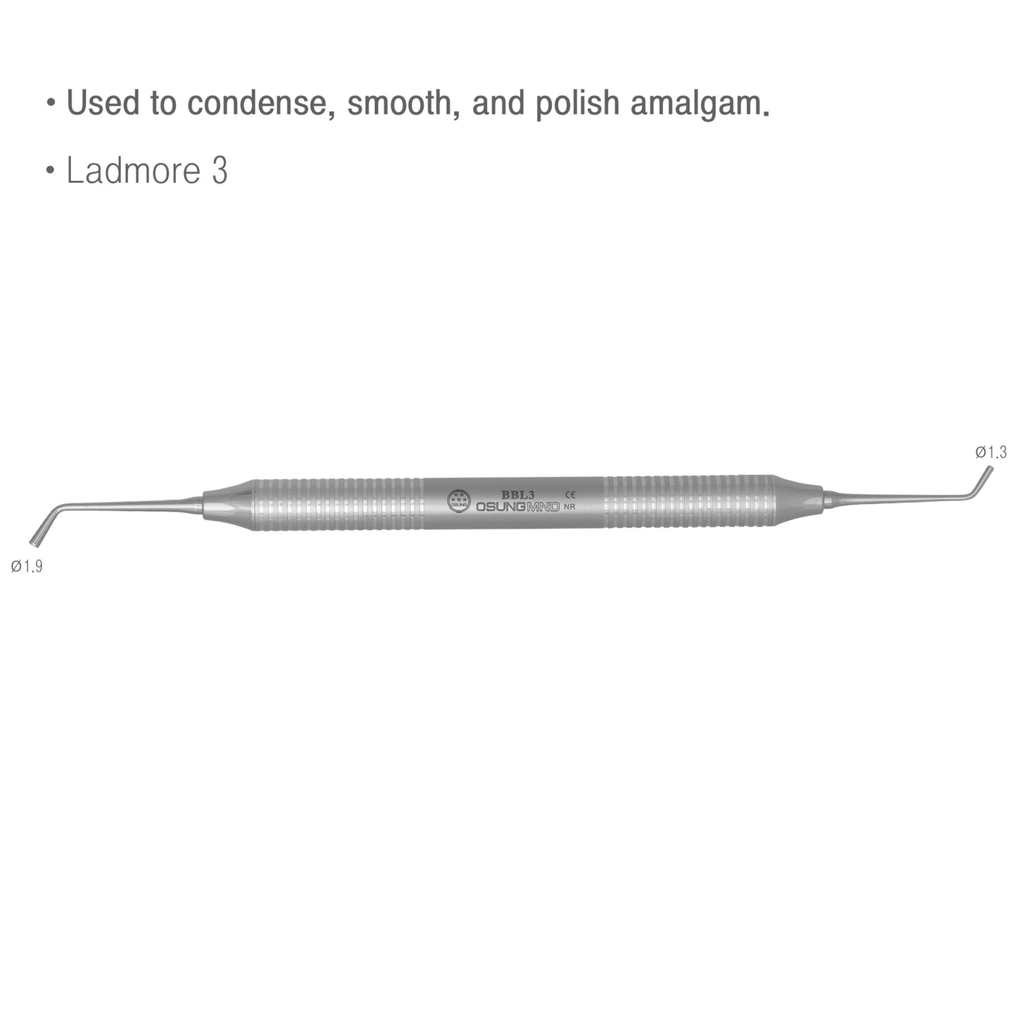 Osung #3 Dental Ladmore Burnisher Premium -BBL3 - Osung USA