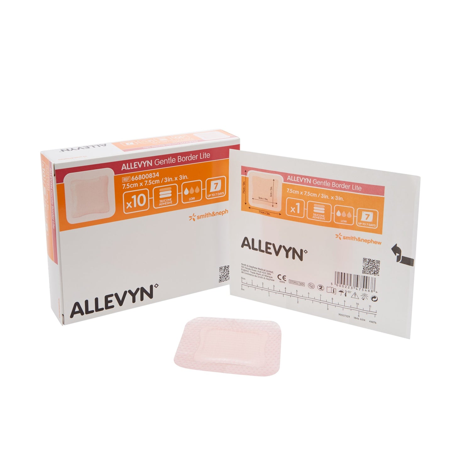 Allevyn Gentle Border Lite Silicone Foam Dressing 60/CASE -66800834