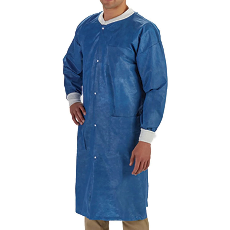 LabMates Lab Coat, X-Large, Blue 50/CASE -85180 - BriteSources