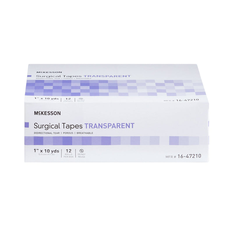 McKesson Plastic Medical Tape, 1 Inch x 10 Yard, Transparent