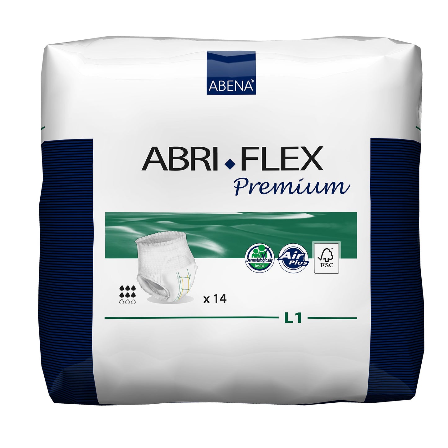 Abri-Flex™ Premium L1 Absorbent Underwear, Large 14/BAG -41086