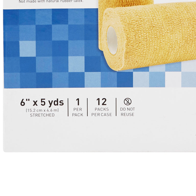 McKesson Self-adherent Closure Cohesive Bandage, 6 Inch x 5 Yard