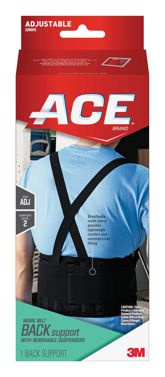 3M™ Ace™ Back Support Belt, Adjustable, One Size Fits Most 1/EACH -208605