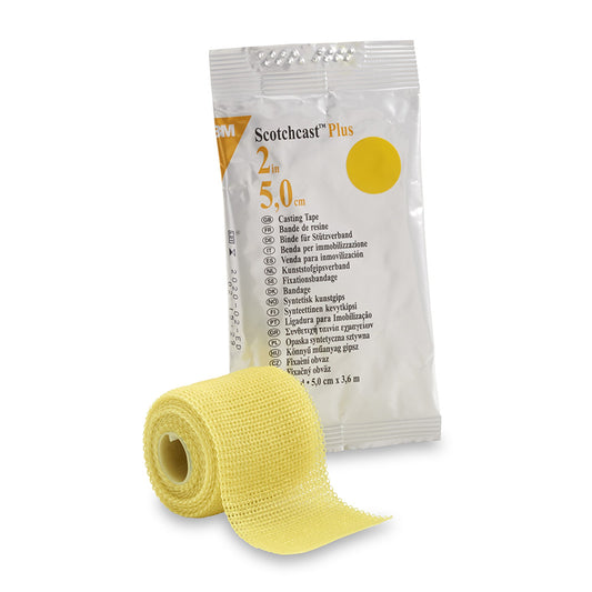 3M™ Scotchcast™ Plus Yellow Cast Tape, 2 Inch x 4 Yard 10/BOX -82002Y