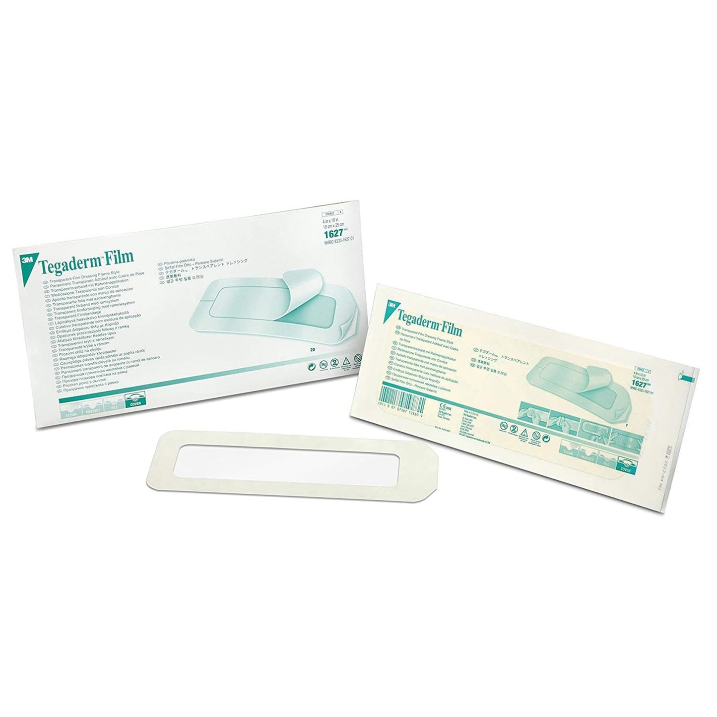 3M™ Tegaderm™ Transparent Film Dressing, 4 x 10 Inch 20/BOX -1627