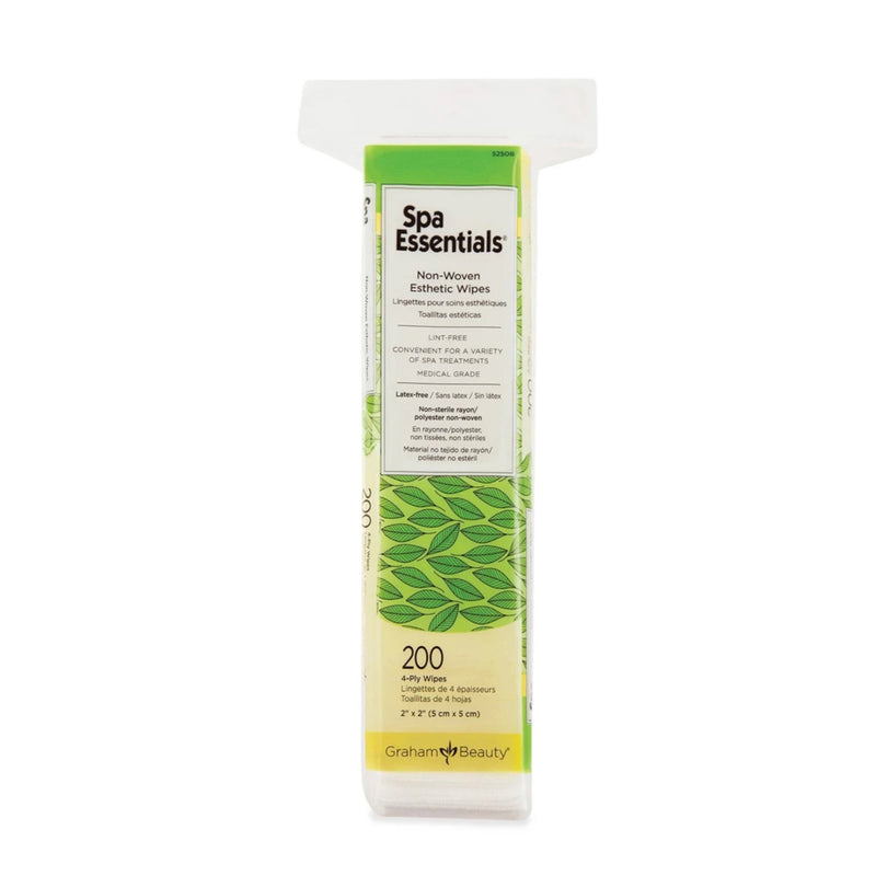 Spa Essentials Esthetic Wipes, 2 x 2 Inch 200/PACK -52508 - BriteSources