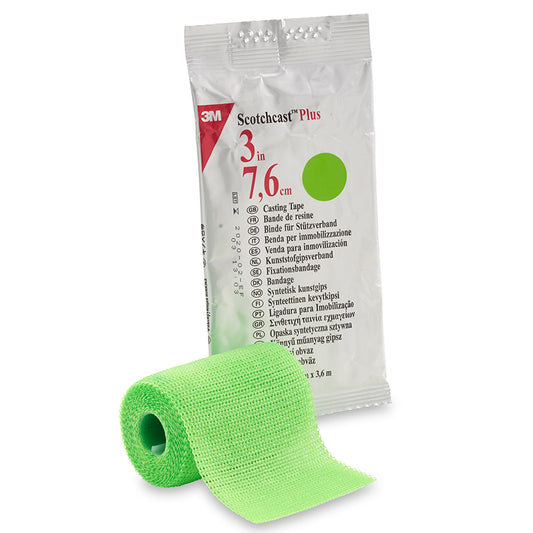 3M™ Scotchcast™ Plus Bright Green Cast Tape, 3 Inch x 4 Yard 10/CASE -82003V