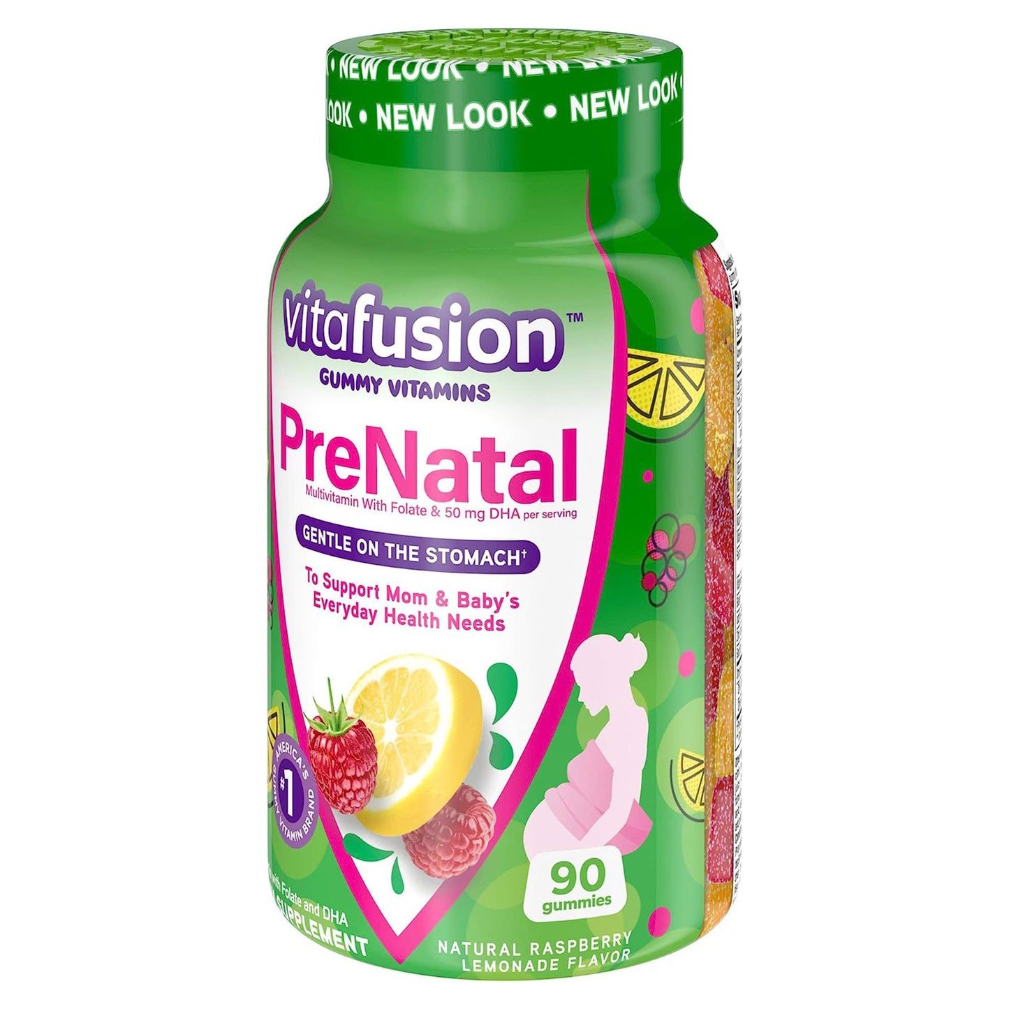 Vitafusion PreNatal Gummies Natural Raspberry Lemonade Flavor 1/BOTTLE -02791701950