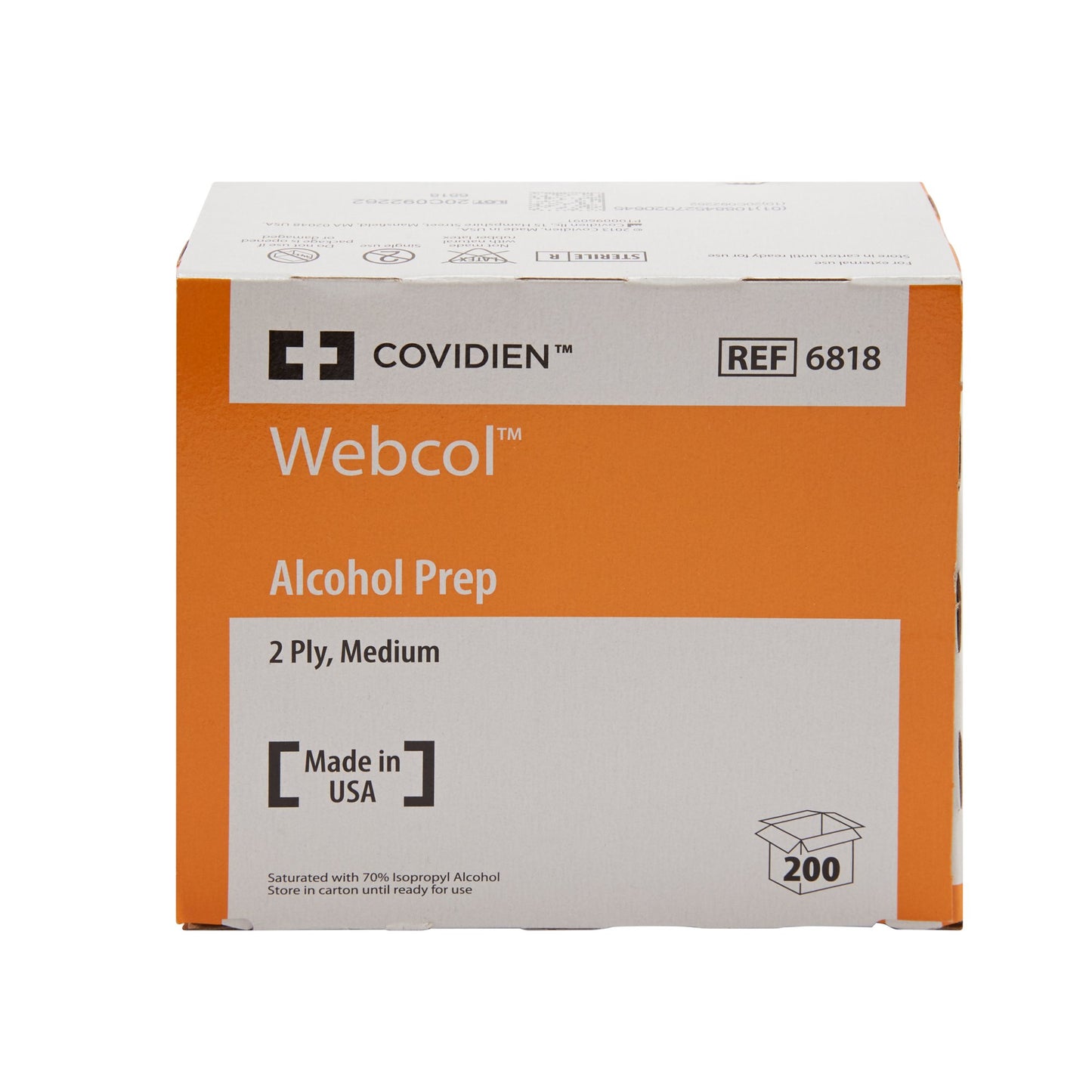 Webcol™ Alcohol Prep Pad 4000/CASE -6818-