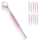 10 Pieces Dental Autoclavable Disposable Mouth Mirror Pink -ORAL32 - Osung USA