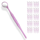 50 Pieces Dental Autoclavable Disposable Mouth Mirror Pink -ORAL32 - Osung USA