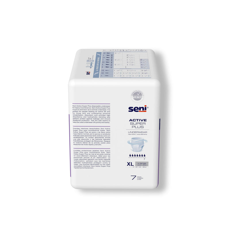 Seni Active Super Plus Heavy Absorbent Underwear, Extra Large 7/PACK -S-XL07-AP1 - BriteSources