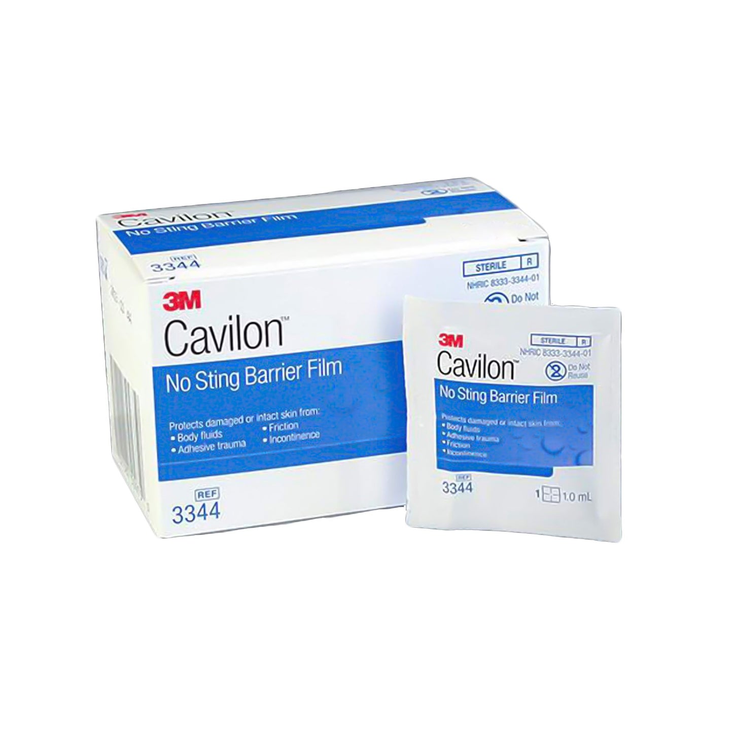 3M Cavilon Barrier Film Wipes, No Sting, Sterile 30/BOX -3344