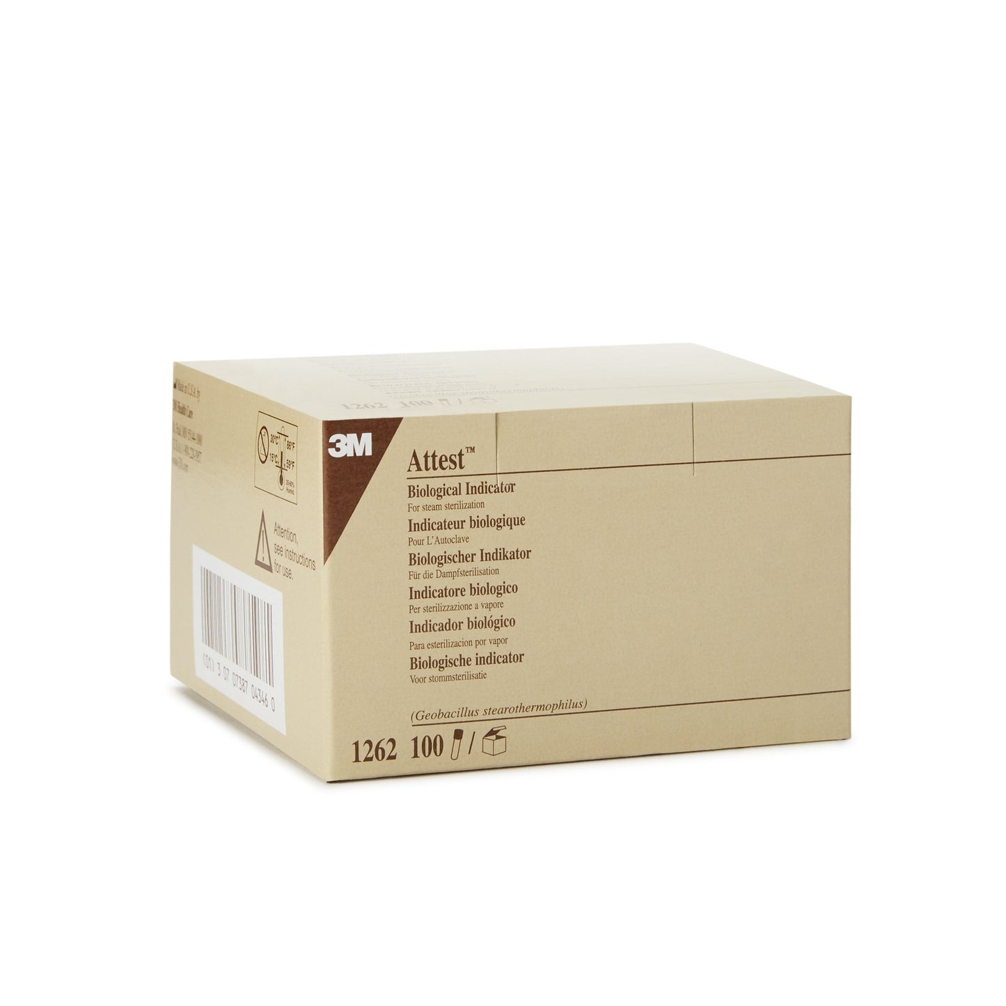 3M™ Attest™ 48-Hour Biological Indicator Vial for Steam Sterilization 100/BOX -1262