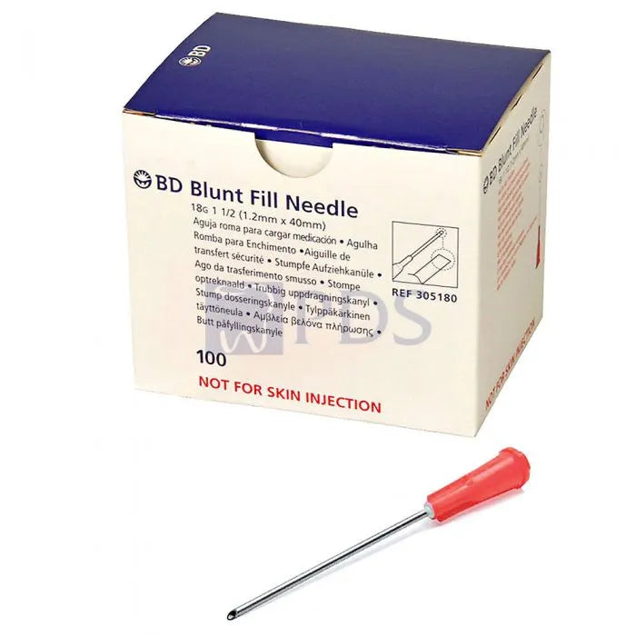 BD PRECISIONGLIDEª NEEDLES. NEEDLE, 18G X 1_", BLUNT FILL, CONTAINS NO NATURAL RUBBER LATEX, 100/BX, 10 BX/CS (CONTINENTAL US ONLY) (DROP SHIP REQUIRE - BriteSources