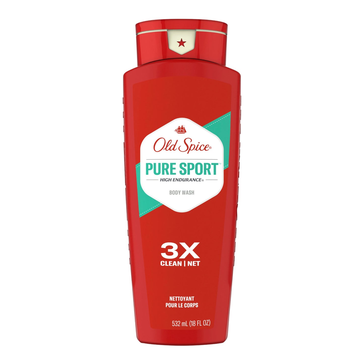 OLD SPICE, BODY WASH PURE SPORT 18OZ