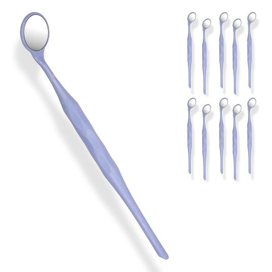 10 Pieces Dental Autoclavable Disposable Mouth Mirror Purple -ORAL32 - Osung USA