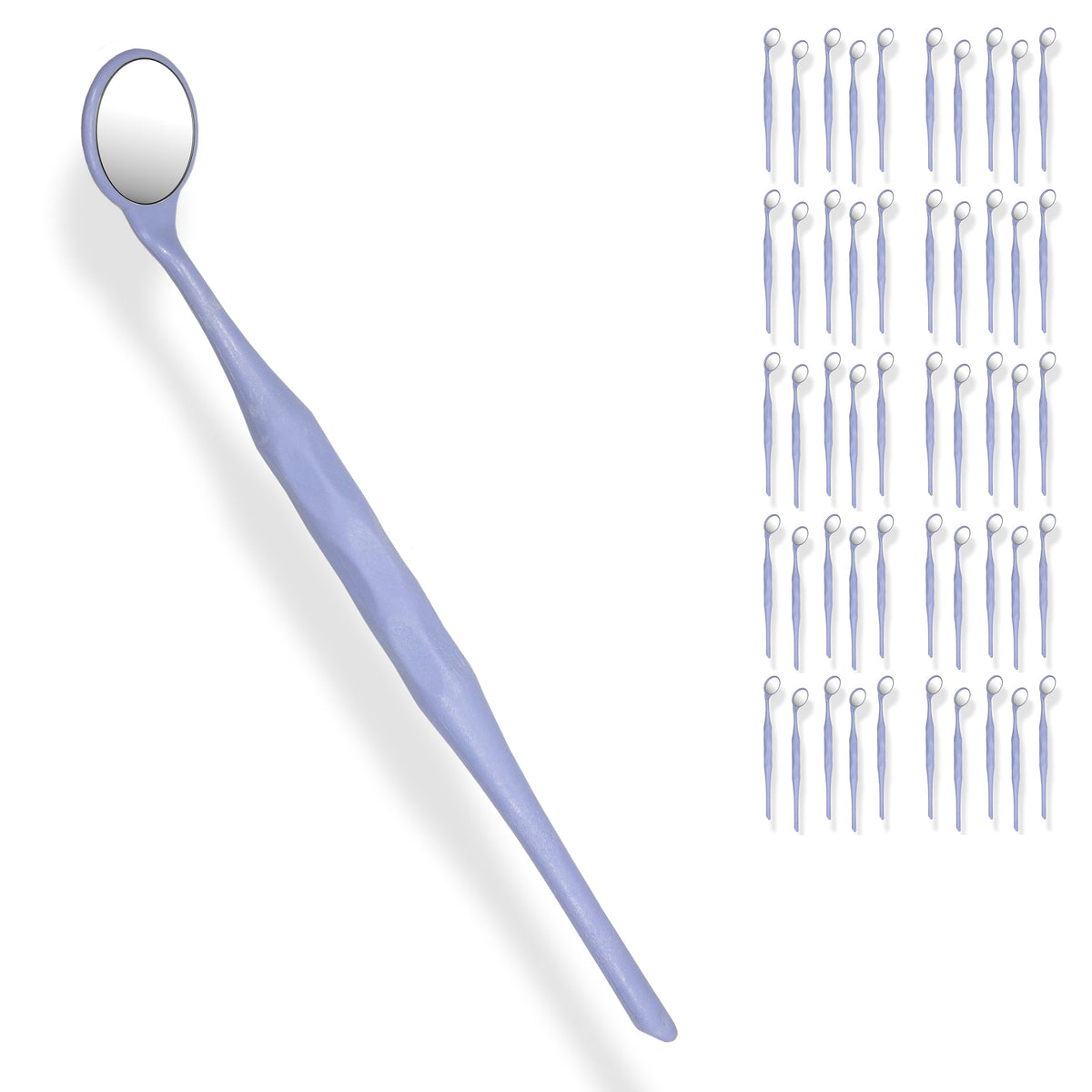 50 Pieces Dental Autoclavable Disposable Mouth Mirror Purple -ORAL32 - Osung USA