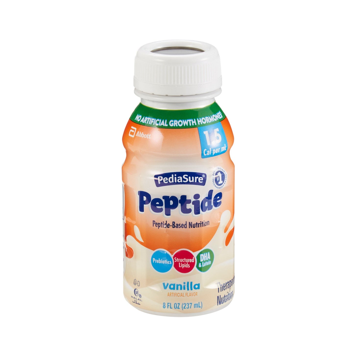 PediaSure Peptide 1.5 Cal Peptide-Based Nutrition, Vanilla, 8-ounce bottle