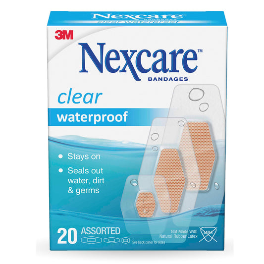 3M™ Nexcare™ Waterproof Adhesive Strip, Assorted Sizes 20/BOX -05113199524