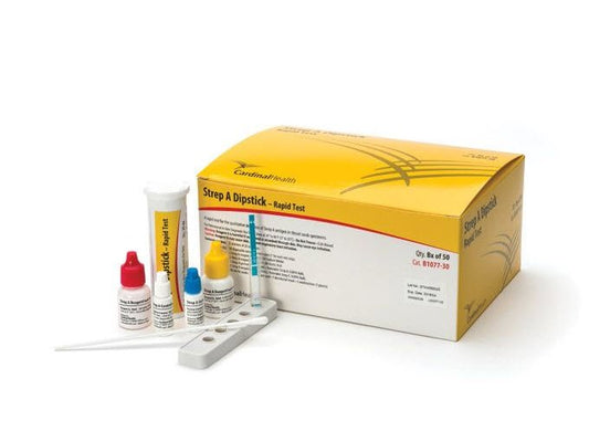 Cardinal Health™ Strep A Infectious Disease Immunoassay Respiratory Test Kit 50/BOX -B1077-30