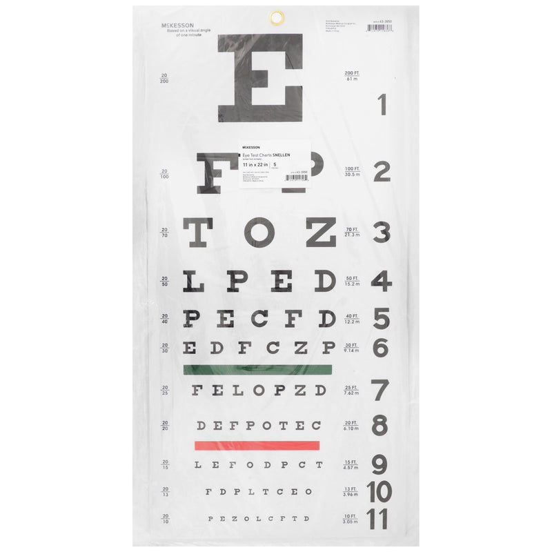 McKesson Eye Test Chart 1/EACH -63-3050