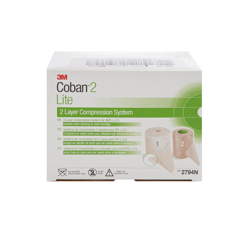 3M™ Coban™2 Lite Self-adherent / Pull On Closure Two-Layer Compression Bandage System