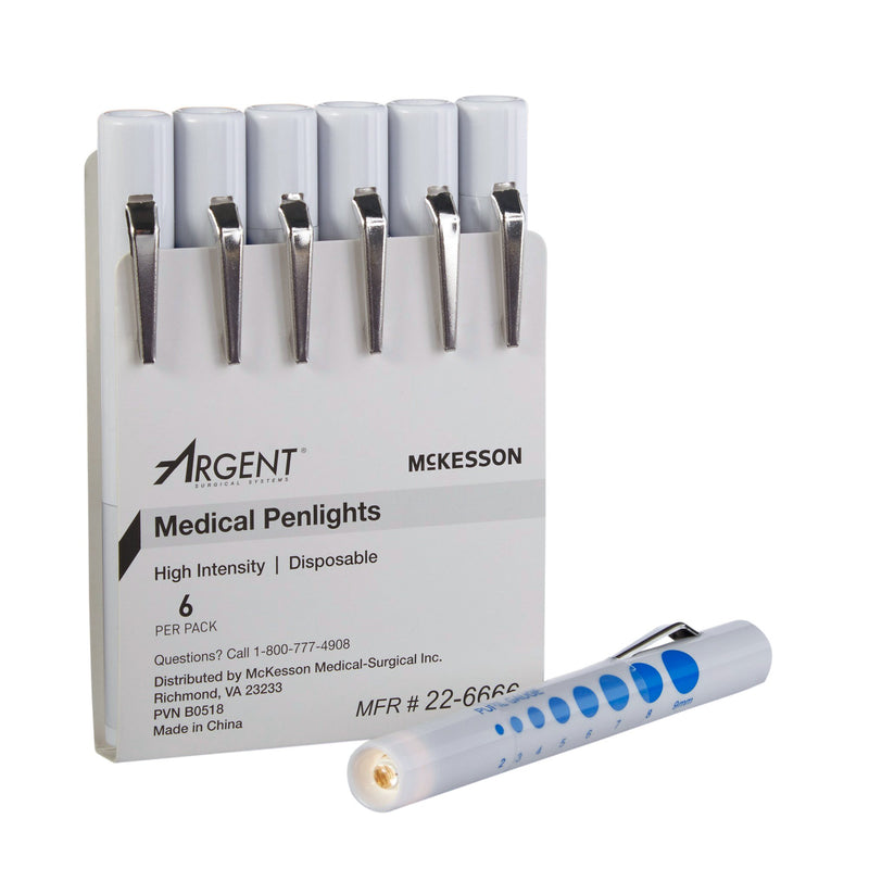 McKesson Disposable Penlight White Light, 4½ Inch