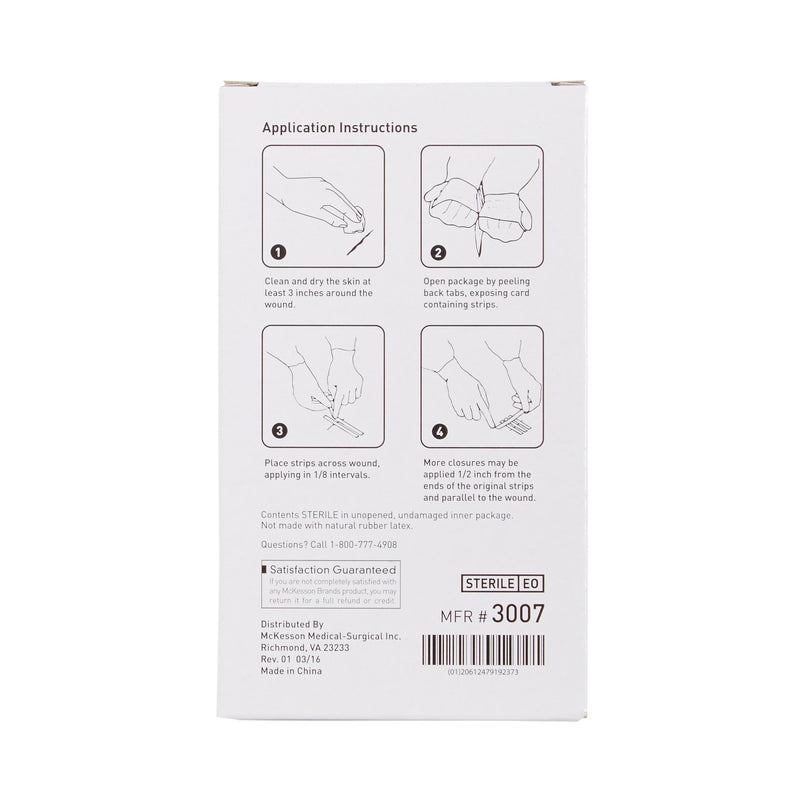 McKesson Skin Closure Strip, ¼ X 3 Inch