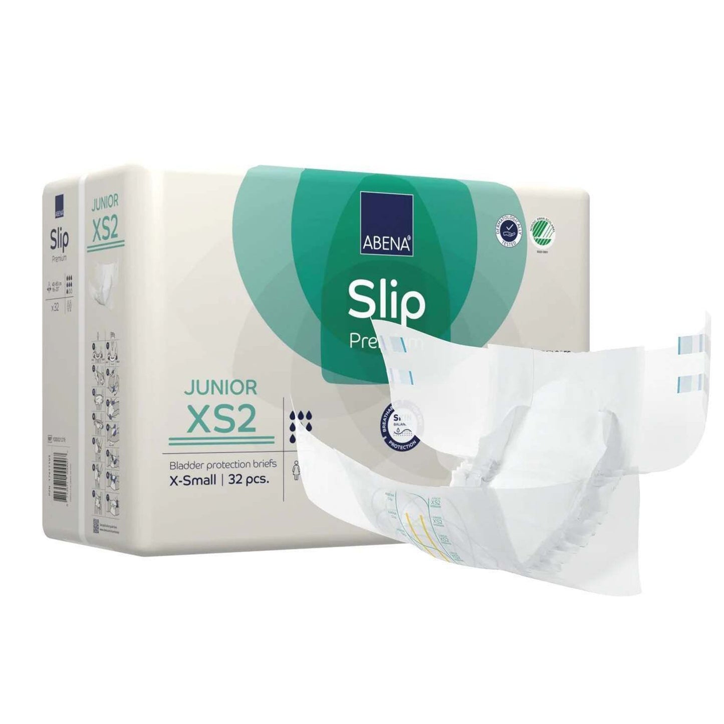 Abena Slip Premium Junior XS2 Incontinence Brief, Extra Small 128/CASE -1000021279