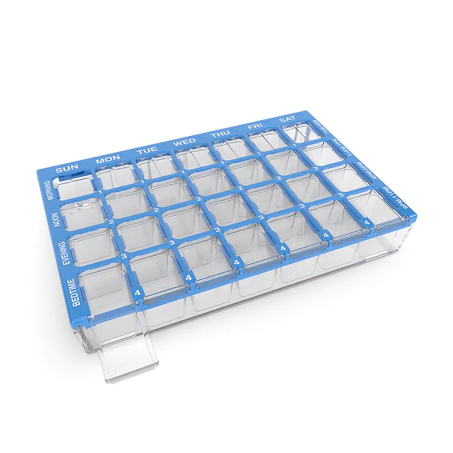 Pharmadose® Locking Pill Planner 7-Day, Four Times a Day Pill Organizer